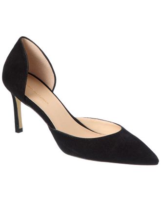Stuart Weitzman Mara 75 Dorsay Suede Pump