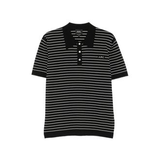 A.P.C. A. p.c. Striped Short-sleeve Polo Shirt