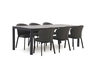 Bellagio la vita attrattiva Bellagio San Lupo/La Fonte 220cm dining tuinset 7-delig