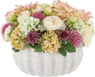 Creative Displays Inc. Handmade Faux Dahlia & Ranunculus Centerpiece