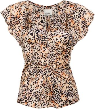 Isabel Marant Lonea blouse - women - Silk - 34 - Neutrals