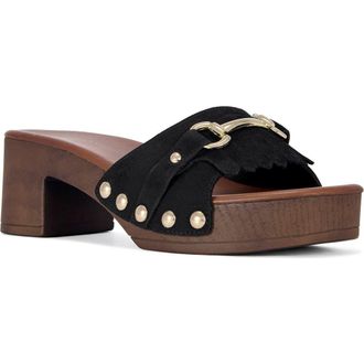 Azalea Wang Epsilon Platform Sandal in Black at Nordstrom, Size 10