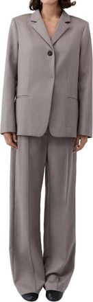 St.Agni Womens 90S Wool Blazer In Doe
