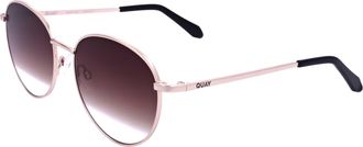 Quay Quay Unisex 48mm Gold Sunglasses LOOP-ME-IN-GLD-48