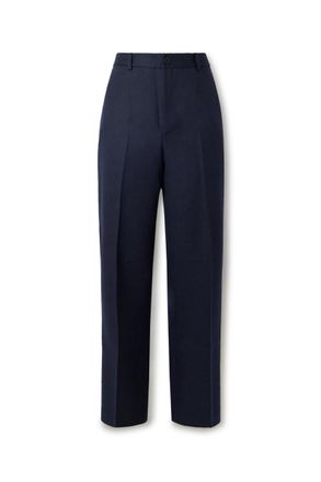 Frame Denim Straight-Leg Virgin Wool Trousers