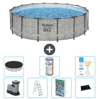 Bestway Piscina Bestway Steel Pro Max Redonda - 488x122 Cm - 8-piezas S619