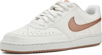 Nike Court Vision Low Next Nature Womens Shoes Sail/Metallic Red Bronze/Rose Gold : 10.5 B - Medium, Faux Leather