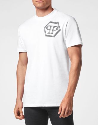 Philipp Plein T-Shirt Ronde Hals Hexagon