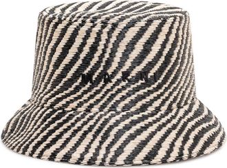 Marni Black Woven Bucket Hat