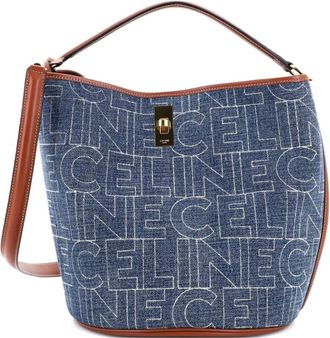 Celine 16 Bag Denim bucket bag - Blauw