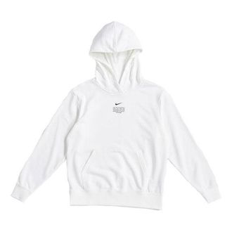 Nike (WMNS) Nike Sportswear Swoosh Pullover Long Sleeves Hoodie White DJ6948-100