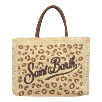 Saint Barth Tote Bags, female, Beige, Size: ONE SIZE Vanity Straw N