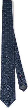 Brunello Cucinelli Silk tie with pattern in Blue at Nordstrom