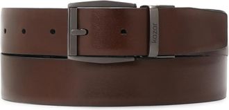 Kazar Bezoekers dubbelzijdige leren riem - Heren - Riemen - Zwart - 115 CM - Leer - Accessoires