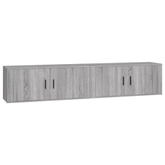 Berkfield Home Wall-mounted TV Cabinets 2 pcs Grey Sonoma 100x34.5x40 cm