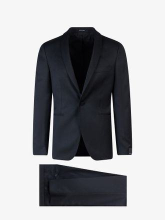 Tagliatore Virgin wool tuxedo with shawl lapel - TAGLIATORE - gender_Man