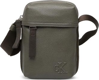 Calvin Klein Jeans logo-motif messenger bag - men - Polyurethane - One Size - Green