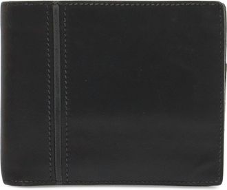 Herm&egrave;s Black Leather Wallet (Bi-Fold) (Pre-Owned)