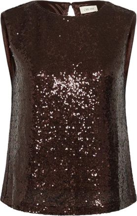 Cream Blouses & Shirts - Dames - Tops zonder mouwen - Bruin - M - Tops