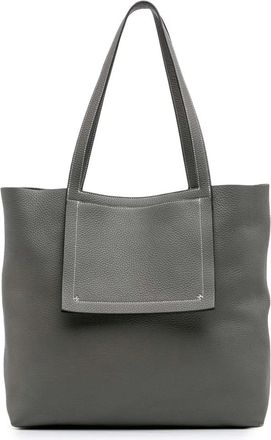 Hermès Borsa tote Cabasellier 46 in pelle Taurillon Clemence 2022 - Grigio