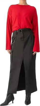 Sanctuary Classy Cargo Maxi Skirt In Black