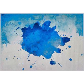 Beliani Rug ODALAR Blue 140 x 200 cm