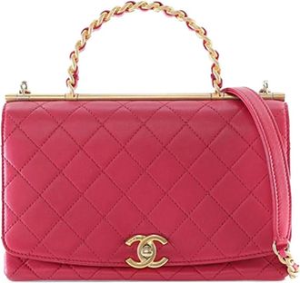 Chanel 2019 Medium Quilted Lambskin La Parisienne Flap satchel - women - Lambskin - One Size - Pink
