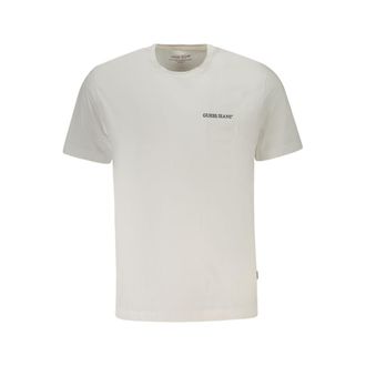 Guess Bianco Katoenen Heren T-Shirt