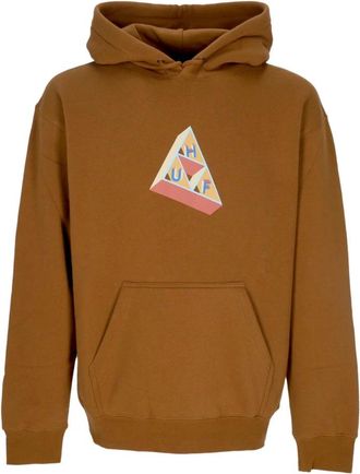HUF Triple Triangle Lange Mouwen Hoodie - Heren - Hoodies - Bruin - S - Katoen - Hoodies & sweatvesten