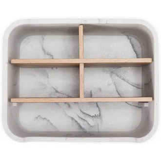 OEM Questo Portapenne Multifunzionale &Egrave; Ideale Per LUfficio Domestico. Robusto E Resistente, Presenta Una Texture Effetto Marmo Bianco E Un Design Elegant