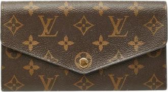 Louis Vuitton Pre-owned Wallets, female, Brown, Size: ONE SIZE Pre-owned Portefeuille Sarah Wallet