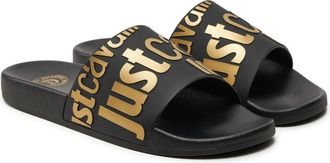 Just Cavalli Sandalen - Heren - Sandalen - Zwart - 42 EU - Schoenen