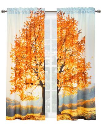 Habitat Photo Reels Digital Panoramic Print Curtain Panel Pair