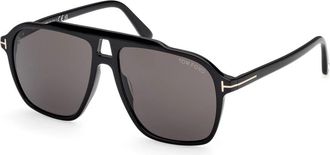 Tom Ford Autari Zonnebril - unisex - Zonnebrillen - Zwart - 56 MM - Accessoires