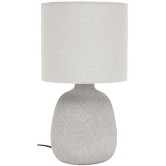 OEM L&aacute;mpara De Mesa Terra 40 Cm Gris