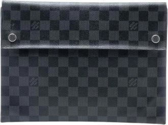 Louis Vuitton Pre-owned Fabric Clutch - Dames - Vintage Clutch - Zwart - ONE Size - Vintage