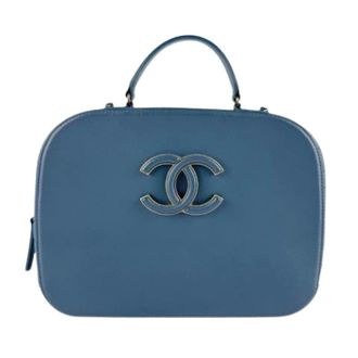 Chanel Pre-owned Vintage Handbag - Dames - Pre-owned - Blauw - Maat: ONE Size Leer