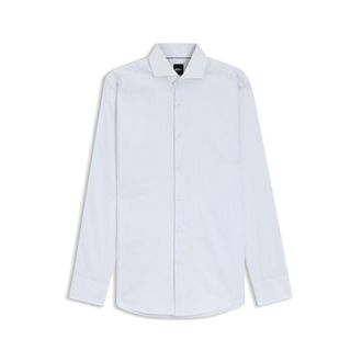 BOSS Slim-fit shirt in striped twill