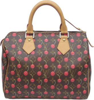Louis Vuitton Brown Monogram Cherry Monogram Boston Bag (Pre-Owned)