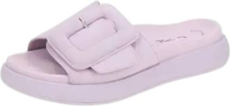 Gabor Womens Open Toe Slip On Sandals In Violet