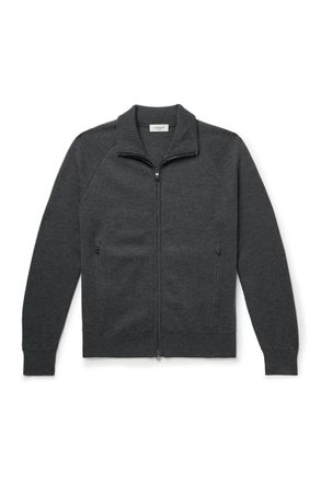 PIACENZA 1733 Slim-Fit Virgin Wool Zip-Up Cardigan