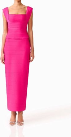 Elliatt Naomi Gown In Raspberry Pink