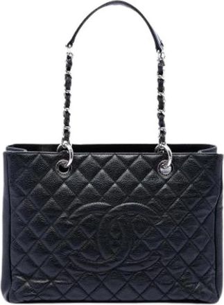 Chanel Pre-owned Grand Shopping Tote - Dames - Vintage Shopper - Zwart - ONE Size - Leer - Vintage