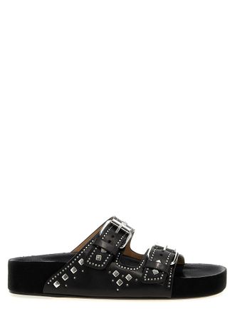 【ISABEL MARANT】 Jiona レザーサンダル ISABEL MARANT Jaeryn レザー サンダル スタッズ付き | NET-A-PORTER