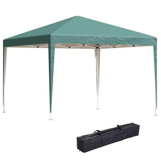 OUTSUNNY Carpa plegable 295x295x255 cm verde