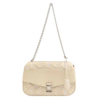 Louis Vuitton Pre-owned Pochette Schoudertas - Dames - Pre-owned - Beige - Maat: ONE Size Leer