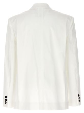 Moschino Womens White Cotton Blazer Clothing