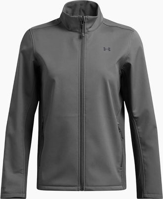 Under Armour Womens Solid Patterned Puffer Jacket - Grey - Size: 12