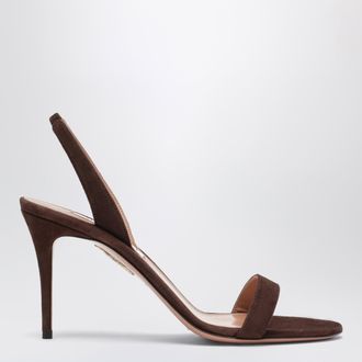 Aquazzura Sandali con tacco medio So Nude color Espresso