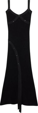 GCDS Button Strap Dress - Dames - Feestkleedjes - Zwart - XS - Kleedjes
